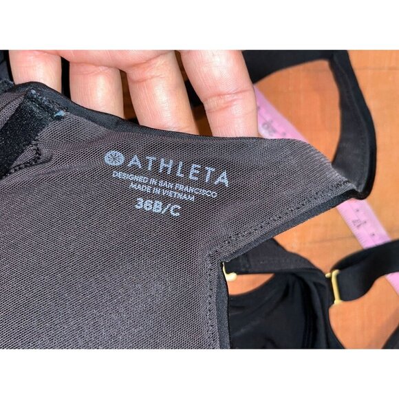 Athleta Black Pura Stretch Swim Dressn Built in Bra Women's Size 36 B/C - Picture 7 of 8